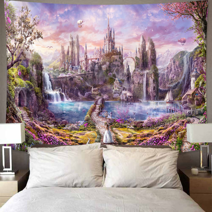 mushroom-forest-print-tapestry-wall-hanging-psychedelic-decorative-wall-carpet-bed-sheet-bohemian-hippie-home-decor-couch