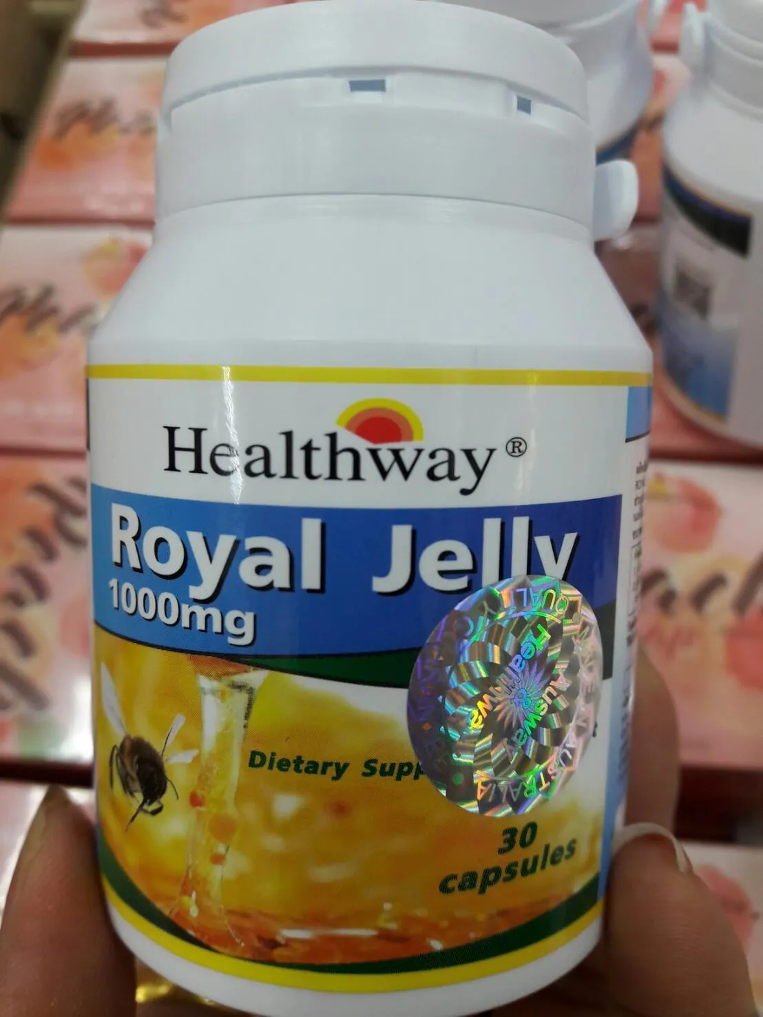 Healthway Royal Jelly 1000 Mg 2 10 Hda นมผ ง เฮลส เวย 1000 มก ขนาด 30 แคปซ ล X 1 กระป ก Lazada Co Th