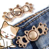 Cat Claw Waist Buckle Retro Metal Waist Button Closing Pants Jeans Shirt Tighten Women Adjustable Waistband Brooch Clip Pins