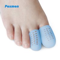 ﺴ Pexmen 4Pcs Gel Toe Protectors Breathable Toe Sleeve Caps Provide Relief from Missing or Ingrown Toenails Corns and Blisters