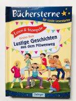 Buchersterne ขนสัตว์เท่ Lesopy Er Lesen Stempeln เยอรมัน
