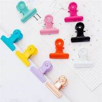 10pcs Receipt Clip Candy Color Invoice Clip Simple Organizer Clip for Home Office School Supplies