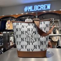 2023 MLBˉNew Bucket Bag Single Shoulder Bag Old Pattern Full Label Crossbody Bag Casual Crossbody Bag Letter Men and Women Lovers