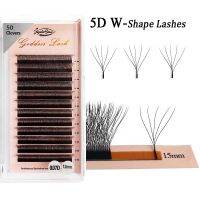 Goddess 5D W Shaped Faux Russian Wholesale Four Leaves Eyelashes Clusters Easy Fan Volume Lashes Extension Makeup