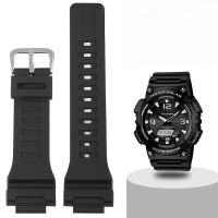 Waterproof Silicone 18mm Watches Accessories for Casio F-180WH AQ-S810W W-800H Solid Stainless Steel Buckle Rubber Watchbands 【BYUE】