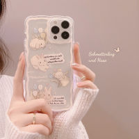 เคสซิลิโคนนิ่มลายการ์ตูนกระต่ายน่ารัก,เคสสำหรับ IPhone 13Mini 13 13Pro 13pro Max 12Mini 12 12Pro 12Pro Max 11 11Pro 11ProMax XS Max XR XS สำหรับ IPhone 8 Plus 7 8 7 Plus โทรศัพท์แฟชั่นฝาปิด