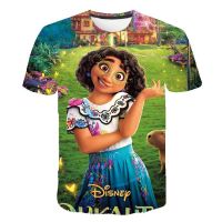 Girls Encanto Mirabel T-shirts Childrens Clothing Girls Tees Toddler Shirts Girl Summer Clothes Short Sleeve Kids Tops For Girl