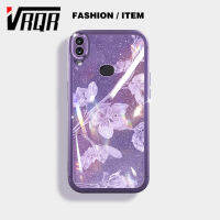 VRQR เคสกันกระแทกสำหรับ Samsung Galaxy A30 A20 M10S A10s M01s A107 ฟิล์มเลนส์ Meitong ประกายดาวดอกชงโคเคสโทรศัพท์สินค้าแฟชั่น