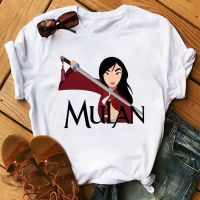 Ms ฤดูร้อนใหม่แฟชั่น Mulan การ์ตูนพิมพ์เสื้อแขนสั้นเสื้อยืด Leisure Ins