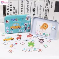 LE Iron Box Magnetic Puzzles Alphabet Word Spelling Early Education Learning Game Montessori Ma lele