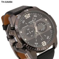 European style domineering mens watch large dial quartz high-value belt creative ins