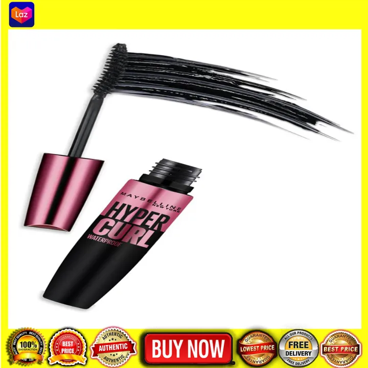 Original Hypercurl Mascara Waterproof Smudge Proof Curled Lashes 92ml Black Makeup Set 1868