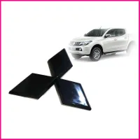 แผ่นป้ายสติ๊กเกอร์ติดรถยนต์ โลโก้ Mitsubishi Triton ขนาด 12.5 cm สีดำเงา สำหรับรถ Mitsubishi Triton สิ้นค้าดีมีคุณภาพ **ส่งเร้วทันใจ**