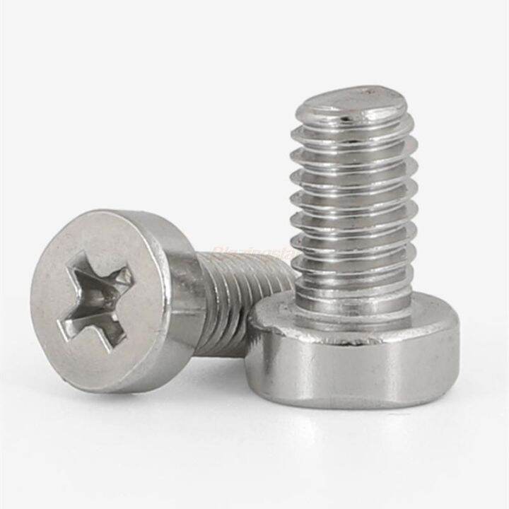 10-50x-m2-5-m3-m4-m5-304-a2-70-stainless-steel-gb822-phillips-cheese-head-screw-cross-thin-low-short-cap-round-column-head-bolt