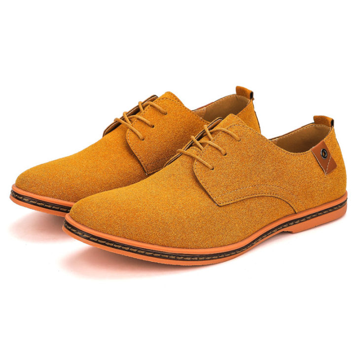 spring suede mens shoes Oxford casual shoes classic sports shoes comfortable shoes formal shoes large flat shoes