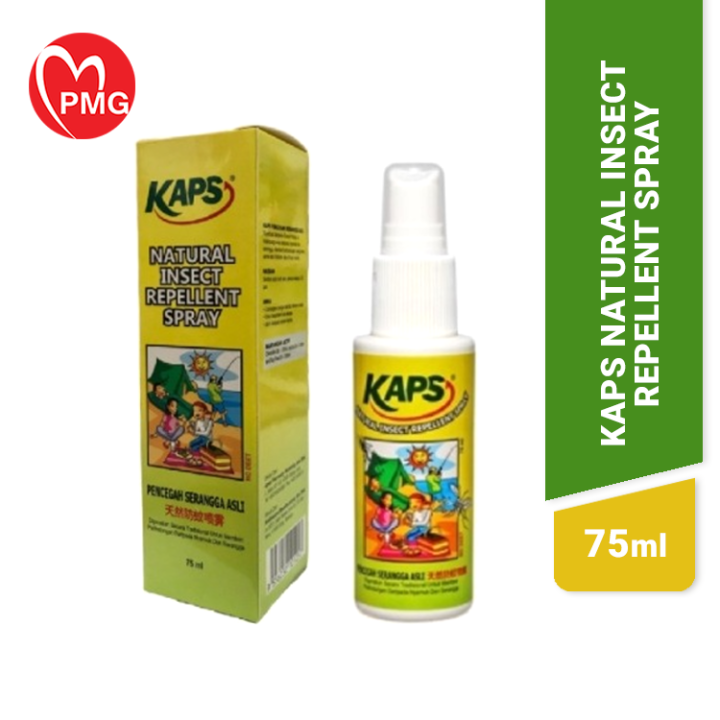 [PMG PHARMACY] Kaps Natural Insect Repellent Spray 75ml Lazada
