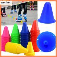 WENKEN 5/10Pcs 5 สี เครื่องมือโรลเลอร์สเก็ต อุปกรณ์เสริม Roadblock ฟุตบอล ลูกกลิ้ง ฟุตบอล Skate Marker Cones มาร์คกิ้งคัพ อุปกรณ์ฝึกซ้อม