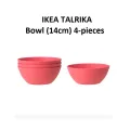 IKEA TALRIKA Bowl 4-pieces Light Red (14cm) 204.211.08 (Ready Stock). 