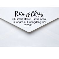 Personalized Custom Return Address Self Inking Stamp Rubber for Wedding Return address Party invitation