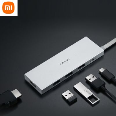 Xiaomi ชนิด-C 5 In 1ตัวขยายพอร์ตแท่นวางมือถือ USB3.0/ชนิด C/HDMI มัลติฟังก์ชันรองรับการรับส่งข้อมูล4K UHD