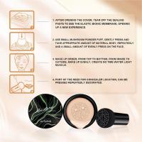 Hot Air Cushion CC Cream Foundation หัวเห็ด Moisturizing แต่งหน้าเครื่องสำอาง Self Adjusting Full Coverage Natural Air Cushion