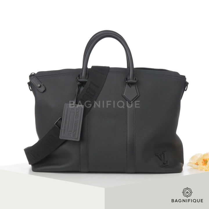 LOUIS VUITTON LOCK IT TOTE 17_ BLACK CALF BHW