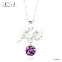 Lenya Jewelry  จี้สัญลักษณ์ Zodiac ประจำราศีกุมภ์ ความมั่นใจในตัวเองสูง และหนักแน่นทางความคิด บนตัวเรือนเงินแท้ชุบทองคำขาวแท้