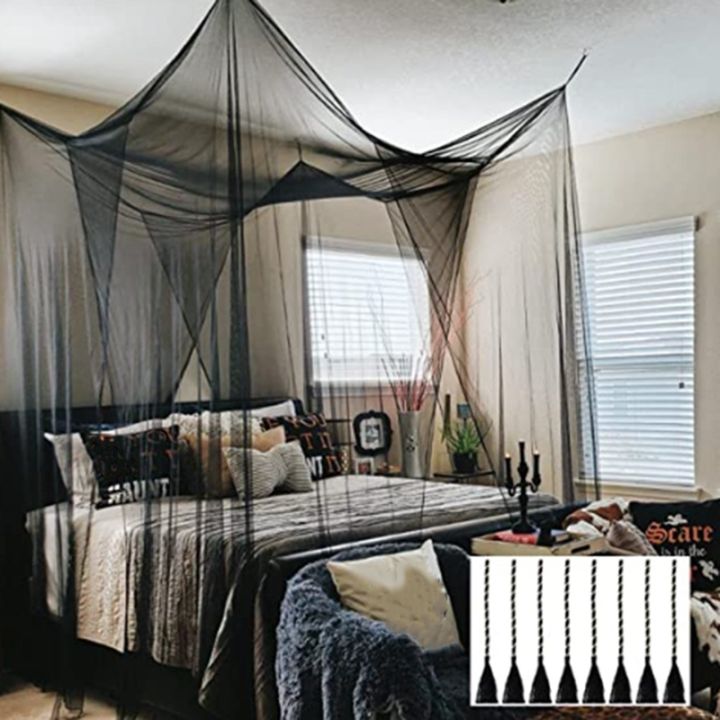 bed-canopy-4-corner-mosquito-net-black-canopy-bed-curtains-hanging-bed-curtain-for-most-size-bed-size-for-190x210x240cm