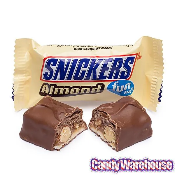 Snickers Almond Fun Size Candy Bars - 10.23-oz. Bag - All City Candy