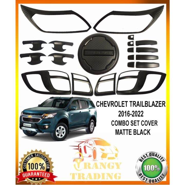 Chevrolet Trailblazer 2016 to 2022 Garnish Combo Set Matte Black 2017