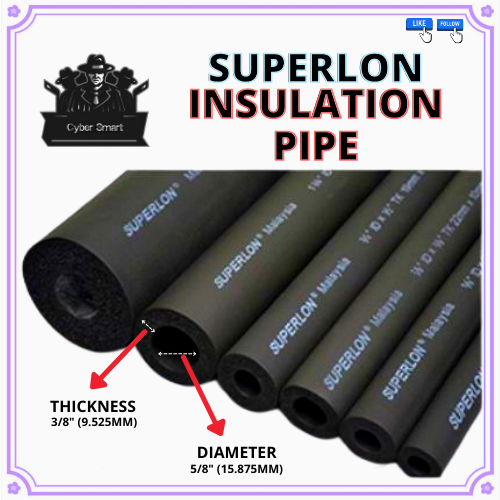 SUPERLON INSULATION AIRCOND PIPE HD FOR COPPER PIPE Lazada