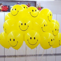 ?พร้อมส่งจากไทย? ลูกโป่งหน้ายิ้ม Smiley สีเหลืองน่ารัก ขนาด10,12นิ้ว วันเกิด รับปริญญา แสดงความยินดี จบการศึกษา