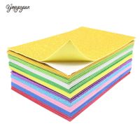 5Sheets/Lot with Glue 20*30cm Glitter Foam Paper Sparkles Paper for Childrens Craft Activities DIY Cutters Handcraft Foam Paper Adhesives Tape