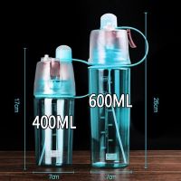 New Water Bottle Creative Drinking Sport Bottle Outdoor Cycling Gym Sport Bottle Mist Spray Bottle Cooling Water Bottle