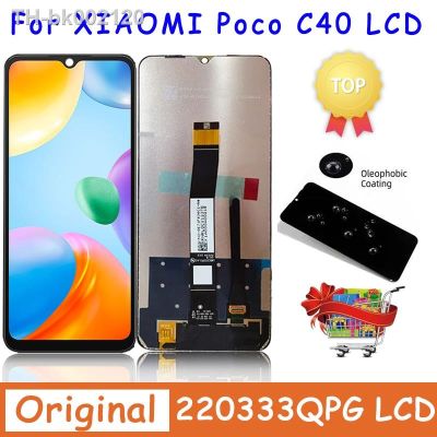 ♤▪▣ 6.71 Original For Xiaomi Pocophone C40 220333QPG LCD Display Touch Screen Assembly Replacement For Xiaomi POCO C40 LCD Display