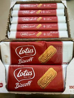 [พร้อมส่ง] Lotus Biscoff Biscuits 250g ขนมคุกกี้ Lotus science 1932 จากเยอรมัน รสชาติ ไม่หวานมาก อร่อย