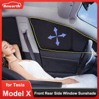 Custom For Tesla X Car Front Rear Side Window Sunshade Sun Shade Cover Visor Privacy Parasol Cloche Anti UV Foldable Windshield