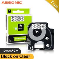 Absonic 45013 45010 D1 Dymo 15สีเข้ากันได้เทปฉลาก40919 40918 12มม. สำหรับเครื่องทำตัวจัดการป้าย Dymo LM160 LM280 LM210 260P