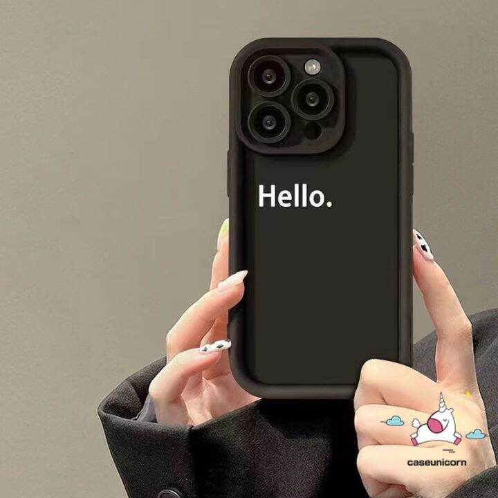 เคสคู่รักลาย-hello-english-ที่เรียบง่ายแบบหรูหราเข้ากันได้กับ-iphone-7-6s-8-6-plus-14-13-11-12-15-pro-max-7plus-xr-x-xs-max-se-2020เป็นฝ้าสีทึบเป็นนางฟ้าเคสนิ่มกันกระแทก