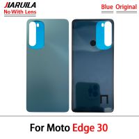 เคสฝาหลังฝาหลังปิดโทรศัพท์พร้อมเลนส์กระจกสำหรับ Motorola Moto E32 E40 E20ขอบ20 Pro Edge 30ฝาหลังพร้อมโลโก้