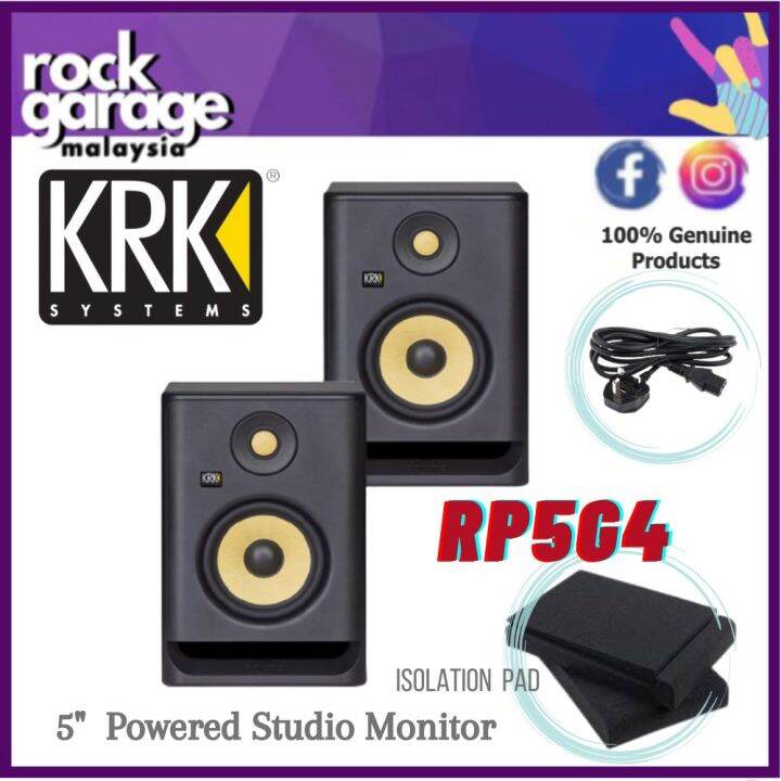 KRK RP5G4 Rokit Powered 5 Generation 4 Active Studio Monitors Black