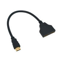 1/2ตัวแยกHDMI 1 In 2 Out HDMIตัวผู้ไปเป็น2 HDMIหญิงสายอะแดปเตอร์สำหรับคอมพิวเตอร์ทีวีDVD HDTV