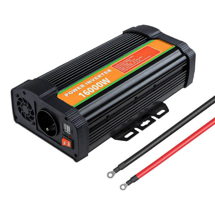 High Power Sine Wave Inverter - 1500W Actual Power Dual USB Ports Dual ...