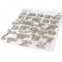 Leas Ornate Uppercase Alphabet A B C D E F G H I J K L M N O P Q R S T U W X Y Z Craft Metal Cutting Dies Mold Scrapbook Craft