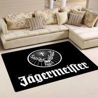 〖Queena carpet〗พรม Jagermeister สำหรับห้องนั่งเล่นพรมรูปกวาง,โต๊ะโซฟาพรมขนาดใหญ่ห้องครัวพรมเช็ดเท้ากันลื่นตกแต่งบ้าน