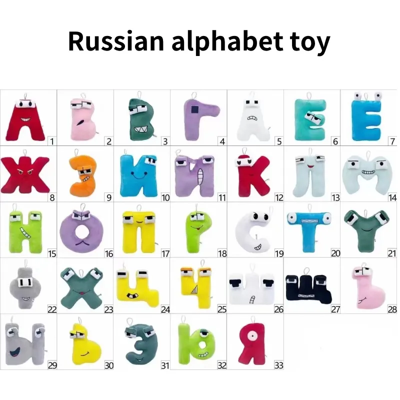 INTERACTIVE ALPHABET LORE Russian Letter Plush Toy Engaging And Educational  For $18.94 - PicClick AU