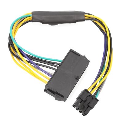 ส่วนลดวันหยุดสำหรับ Optiplex 3020 7020 9020 8-Pin สายไฟ ATX 24 Pin เพื่อ8Pin สายยาว30CM สายเคเบิลสำหรับเปลี่ยนอะแดปเตอร์จ่ายไฟ