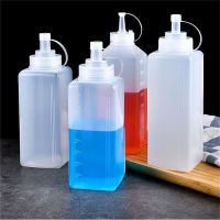 hotx【DT】 350/1000ml Large Caliber Condiment Dispenser Squeeze Bottles Leak-Proof Seasoning for Sauce