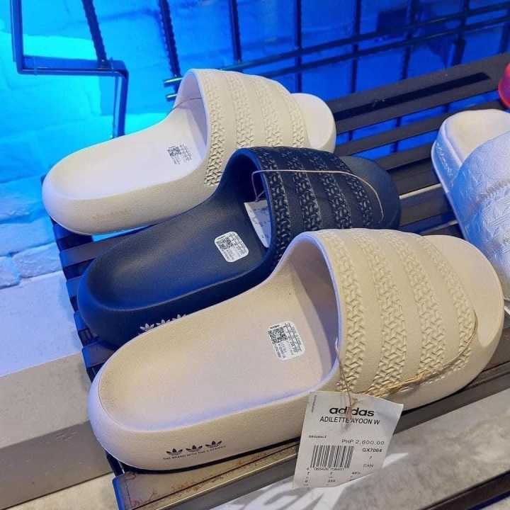 Dép Adidas Adilette Ayoon 23 vàng kem Nam Nữ Hàng Cao Cấp siêu nhẹ ...