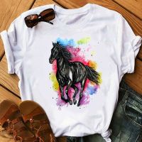 【HOT】❅✖ Cartoon Animals Print T Shirt Anime T-shirt Top Tee Short sleeve